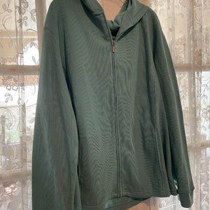 Hasting & Smith Womens Stretch Knit Casual Hooded Jacket  2X